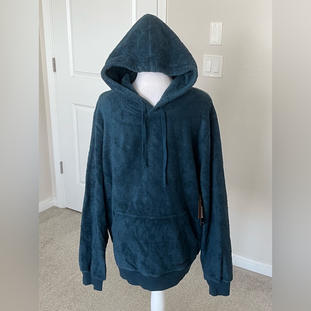 NWT Dakine Aspresurf Quickdry Toweling Hoodie in Galactic Blue Size Small